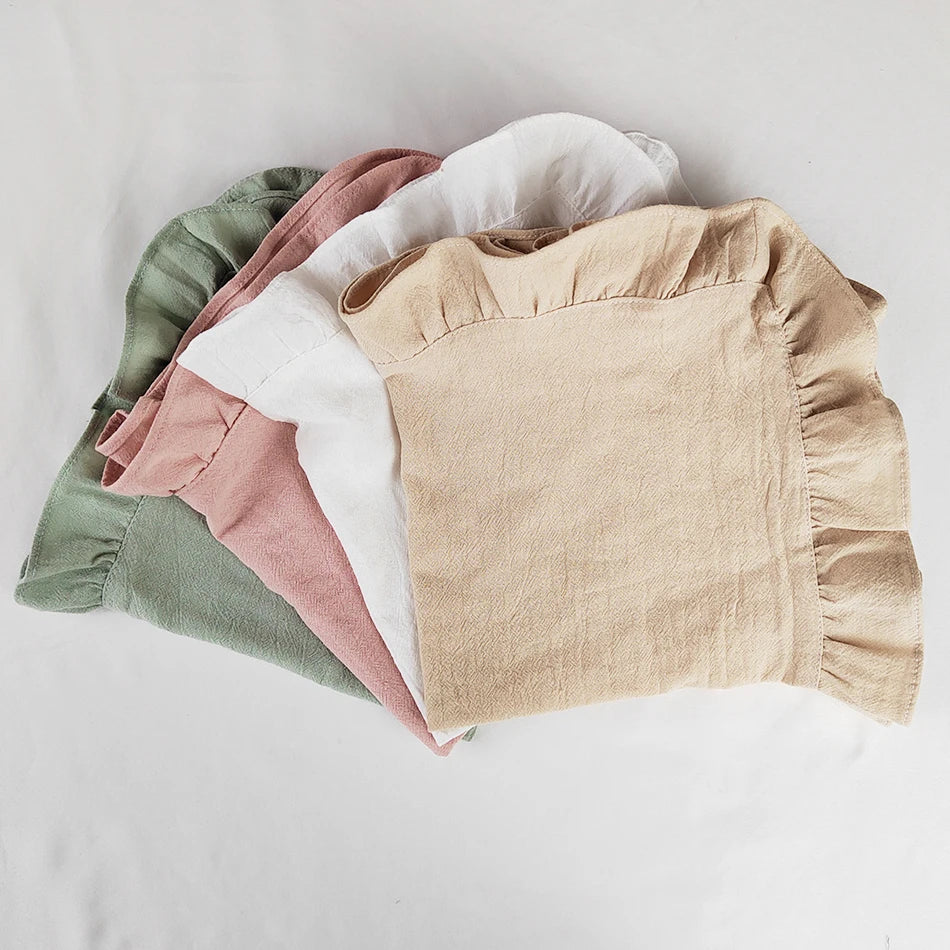 THEA 4x Ruffled Fabric Napkins I Placemats