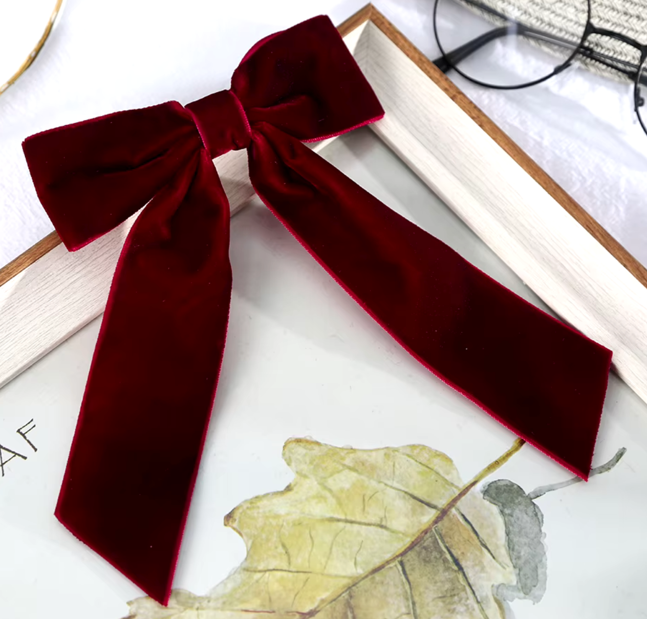 LISABETH hair bow velvet