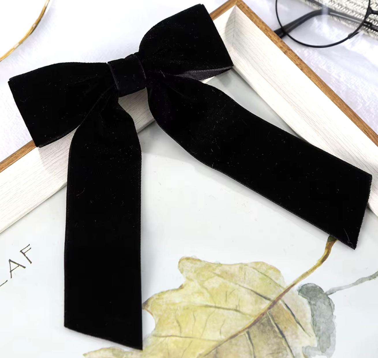LISABETH hair bow velvet
