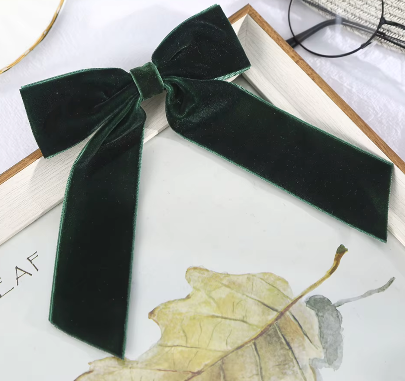 LISABETH hair bow velvet