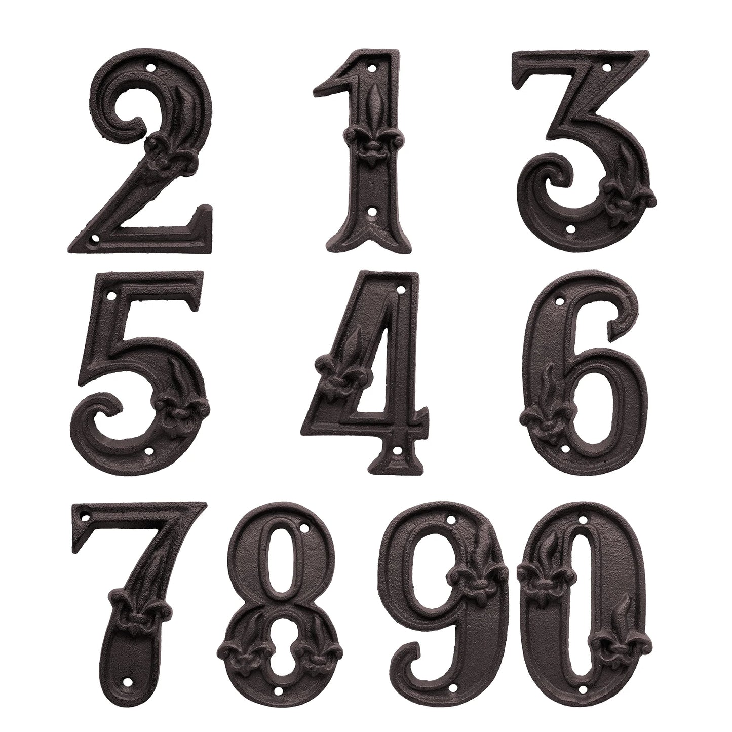 THEODOR cast iron house number fittings