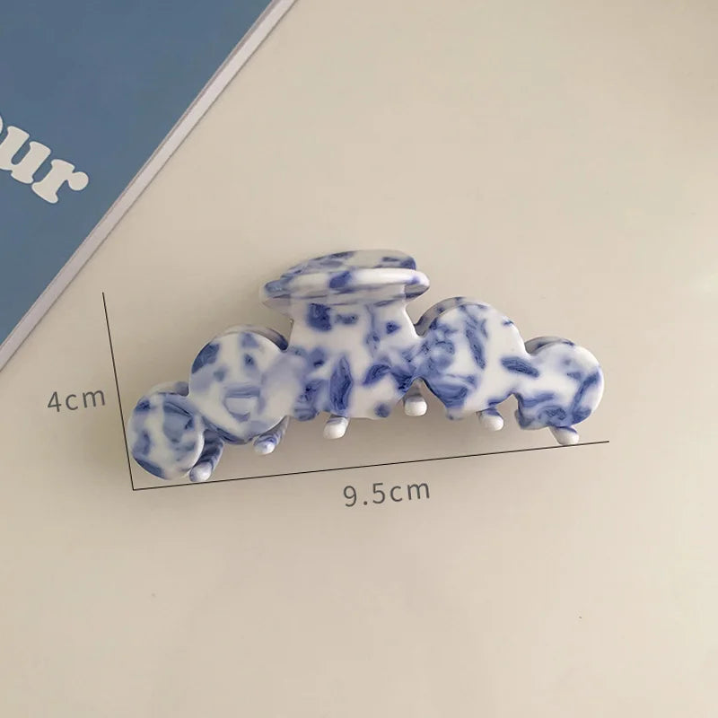 CAROLIN hair clip Toile de Jouy 