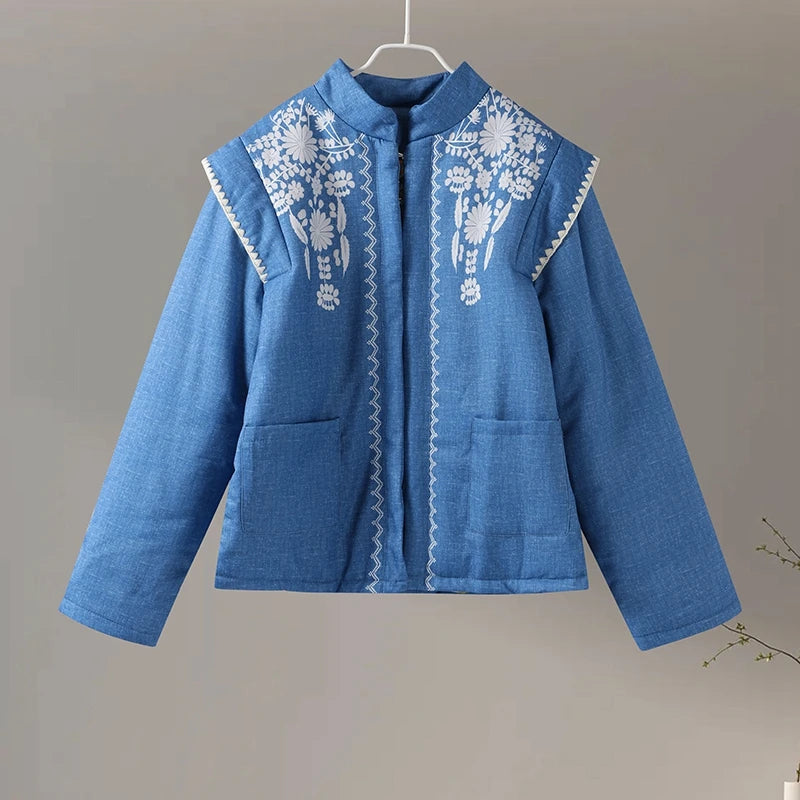 WILHELMINA embroidered padded jacket