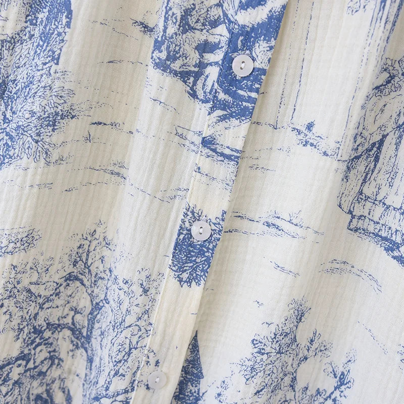 VIKTORIA Toile de Jouy nightdress I blouse dress