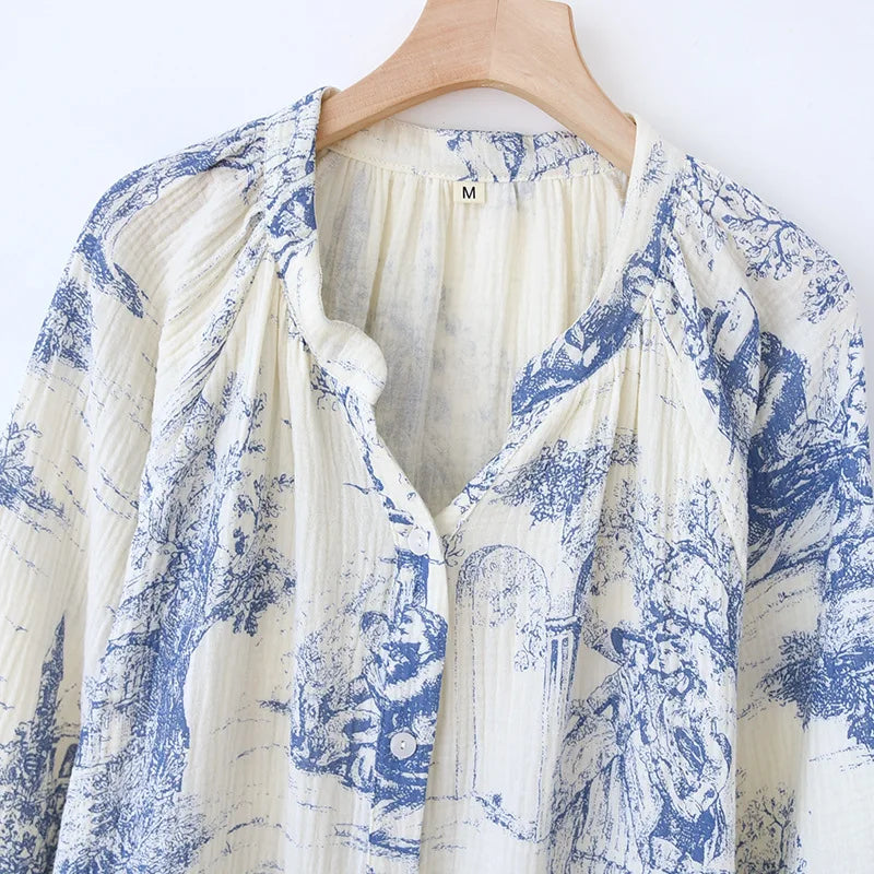 VIKTORIA Toile de Jouy nightdress I blouse dress