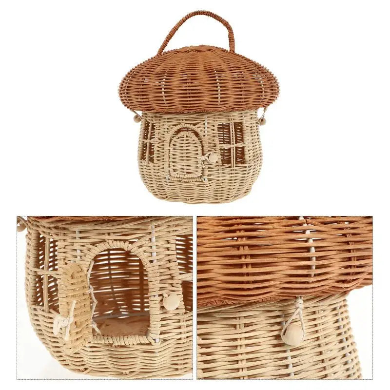 WALBURGA Rattan Basket Handbag