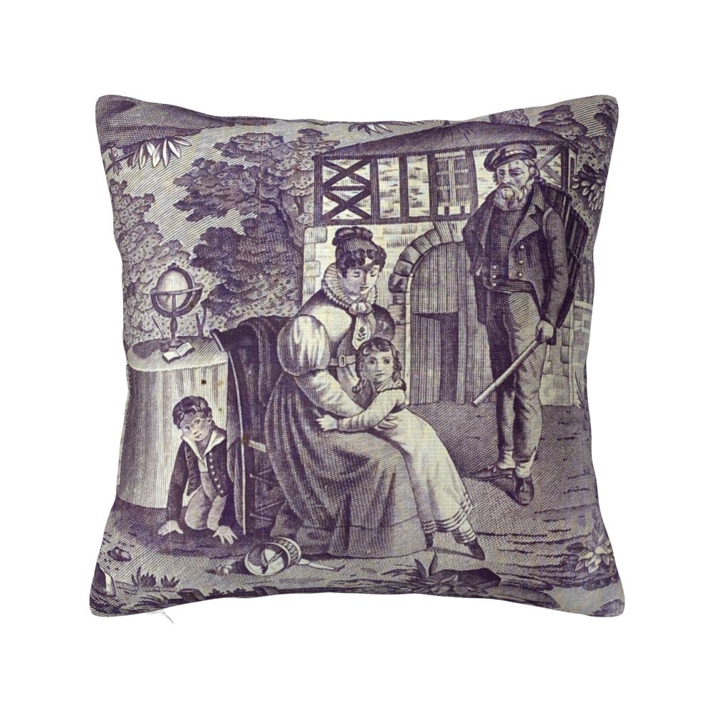 WALTRAUD Toile De Jouy Kissenbezug
