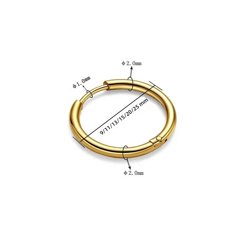 RAMONA 18 carat gold-plated hoop earrings
