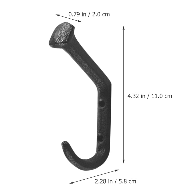 JOHANN 4x cast iron hooks
